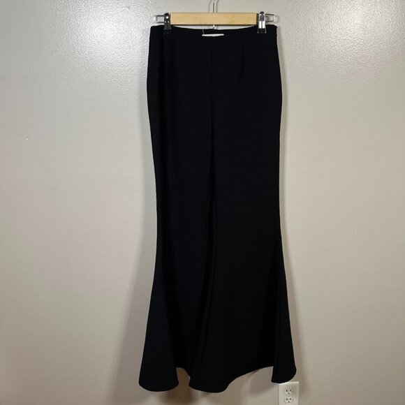 Anthropologie Ultra Flare Pants Size 4 Black High Rise Bell Bottom Retro 70s - Picture 2 of 9
